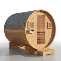 Outdoor Traditional Barrel Sauna — Studio Shot