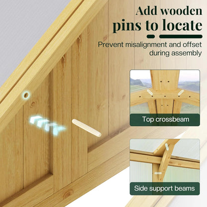 10 X 13.2-Ft Wooden Greenhouse — product view 10