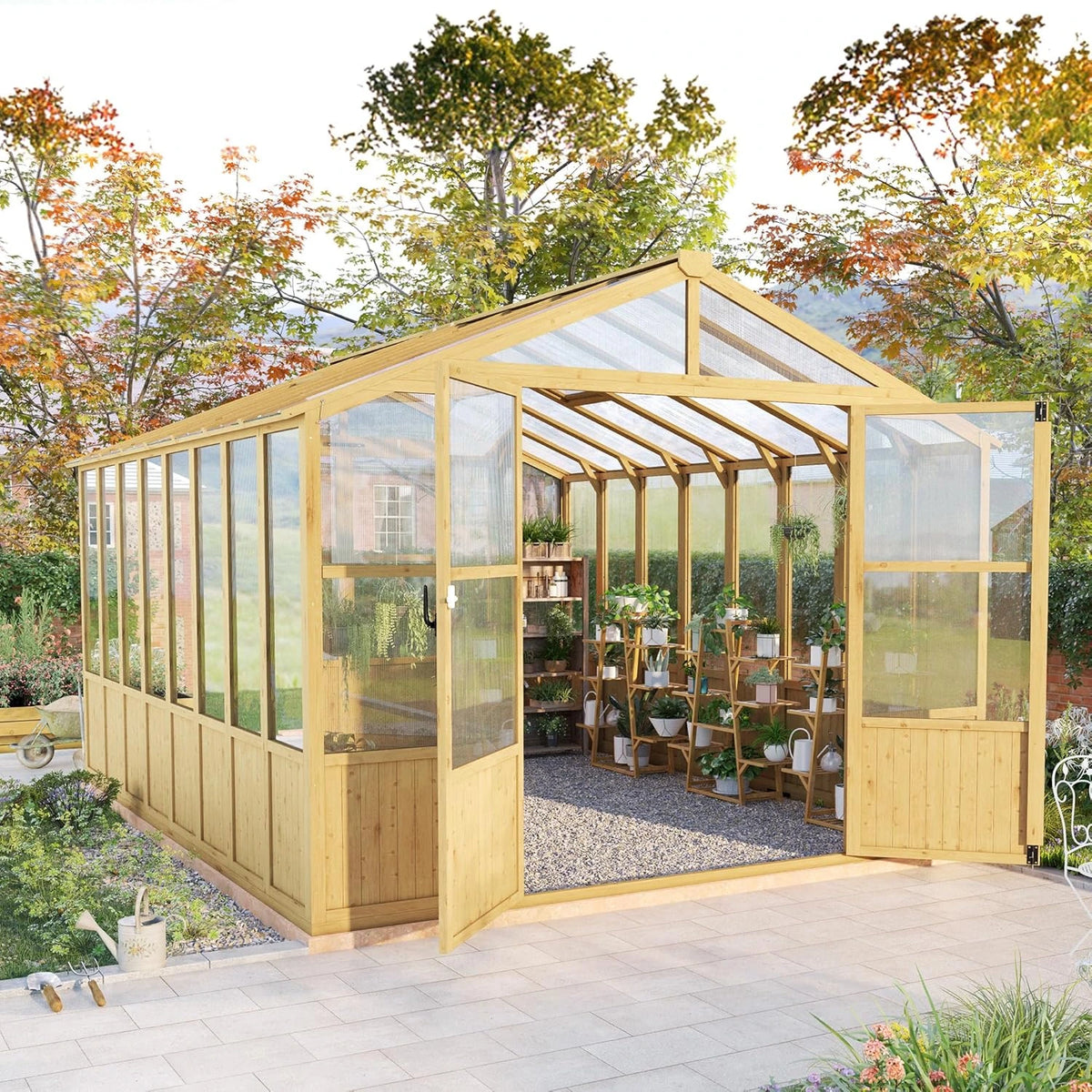 10 X 13.2-Ft Wooden Greenhouse — product view 2