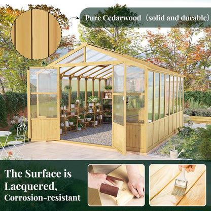 10 X 13.2-Ft Wooden Greenhouse — product view 4