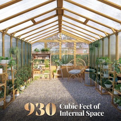 10 X 13.2-Ft Wooden Greenhouse — product view 7