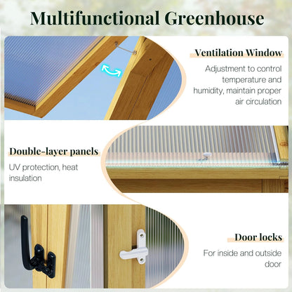 10 X 13.2-Ft Wooden Greenhouse — product view 8
