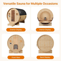 Outdoor Traditional Barrel Sauna — product view 12